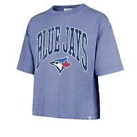 Women's '47  Royal Toronto Blue Jays Mindi Heavy Slub Cropped T-Shirt