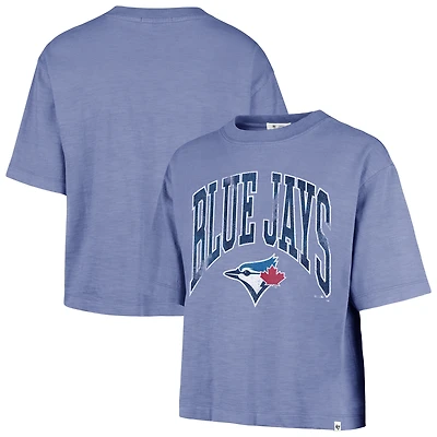 Women's '47  Royal Toronto Blue Jays Mindi Heavy Slub Cropped T-Shirt
