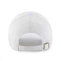 Women's '47 White/Light Blue Toronto Blue Jays Gelato Two-Tone Clean Up Adjustable Hat