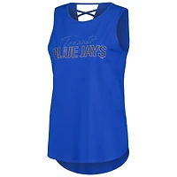 Débardeur tri-mélange Claire DKNY Sport Royal Toronto Blue Jays pour femmes