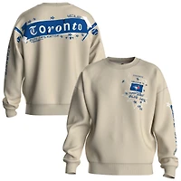 Sweat-shirt polaire Fanatics beige pour femme, motif graffiti des Blue Jays de Toronto