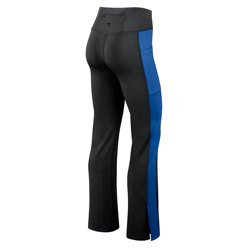 Women's Fanatics Black Toronto Blue Jays Studio Fitted Flared Leggings