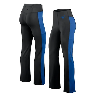 Women's Fanatics Black Toronto Blue Jays Studio Fitted Flared Leggings