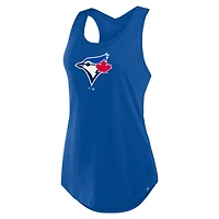 Women's Fanatics Royal Toronto Blue Jays Relaxed Fit Scoop Neck Racerback Tank Top
