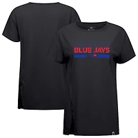 Women's Levelwear  Black Toronto Blue Jays City Connect Influx No Hitter T-Shirt