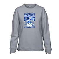 Sweat-shirt inaugural Fiona des Blue Jays de Toronto pour femme Levelwear, gris