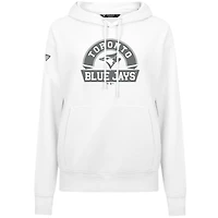 Sweat à capuche blanc Levelwear pour femme avec motif arche des Blue Jays de Toronto