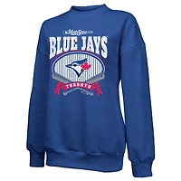Women's Majestic Threads  Royal Toronto Blue Jays 2025 World Series Alpha Local Classic Tri-Blend Sweatshirt