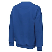 Women's Majestic Threads  Royal Toronto Blue Jays 2025 World Series Alpha Local Classic Tri-Blend Sweatshirt