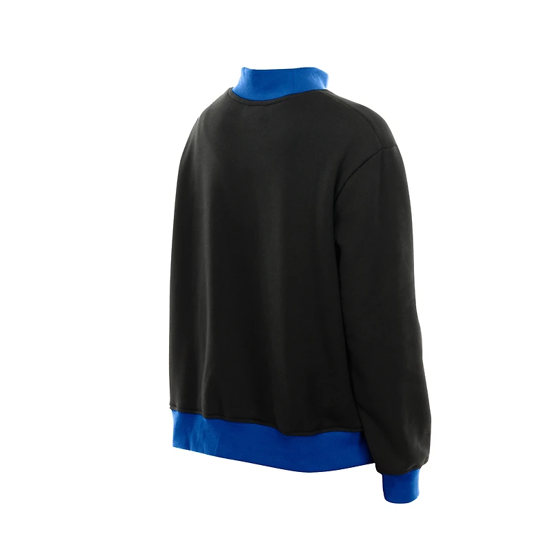 Women's New Era  Black Toronto Blue Jays Upcycled Fleece Mock Neck Sweatshirt