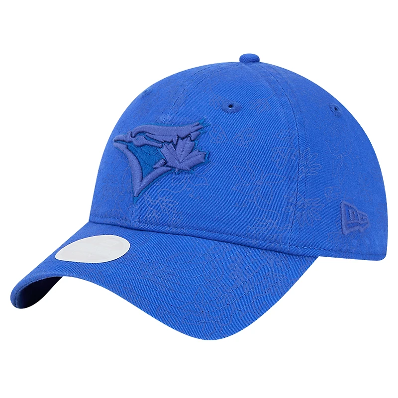 Women's New Era Royal Toronto Blue Jays Tonal Floral 9TWENTY Adjustable Hat