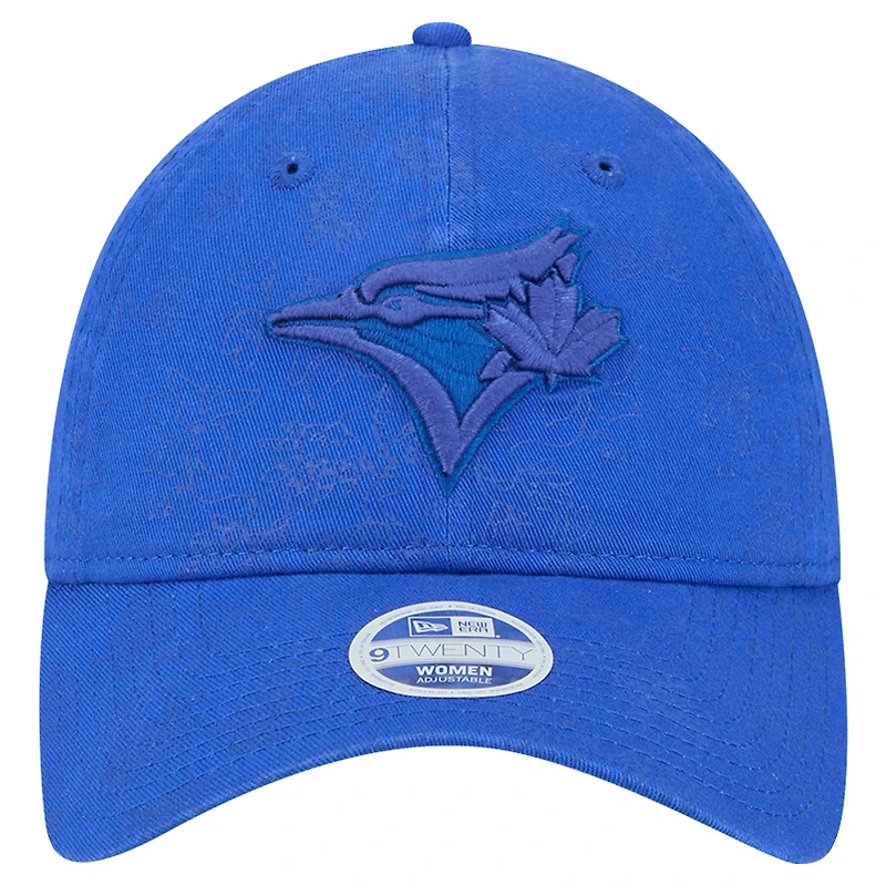 Women's New Era Royal Toronto Blue Jays Tonal Floral 9TWENTY Adjustable Hat
