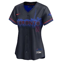 Maillot de joueur Nike Bo Bichette pour femmes, bleu marine, Toronto Blue Jays 2024 City Connect Limited