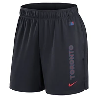 Short en tricot Nike bleu marine pour femme des Blue Jays de Toronto 2024 City Connect Authentic Collection