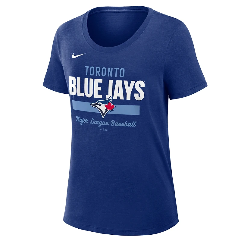 Women's Nike Navy Toronto Blue Jays Slub Fashion Dri-FIT T-Shirt