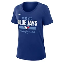 Women's Nike Navy Toronto Blue Jays Slub Fashion Dri-FIT T-Shirt
