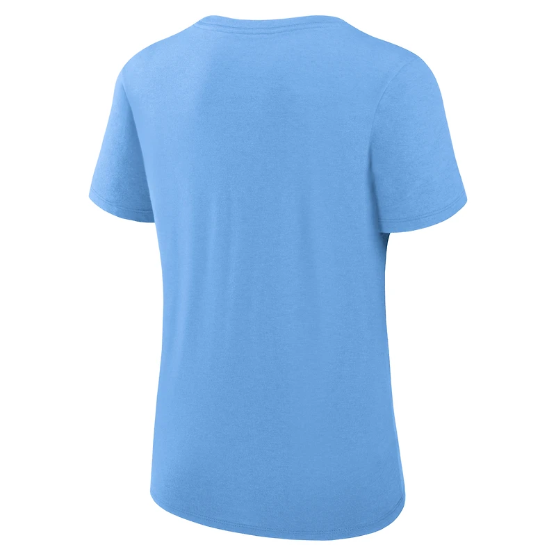 Women's Nike Powder Blue Toronto Jays Authentic Collection Early Work Tri-Blend Performance T-Shirt