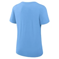 Women's Nike Powder Blue Toronto Jays Authentic Collection Early Work Tri-Blend Performance T-Shirt
