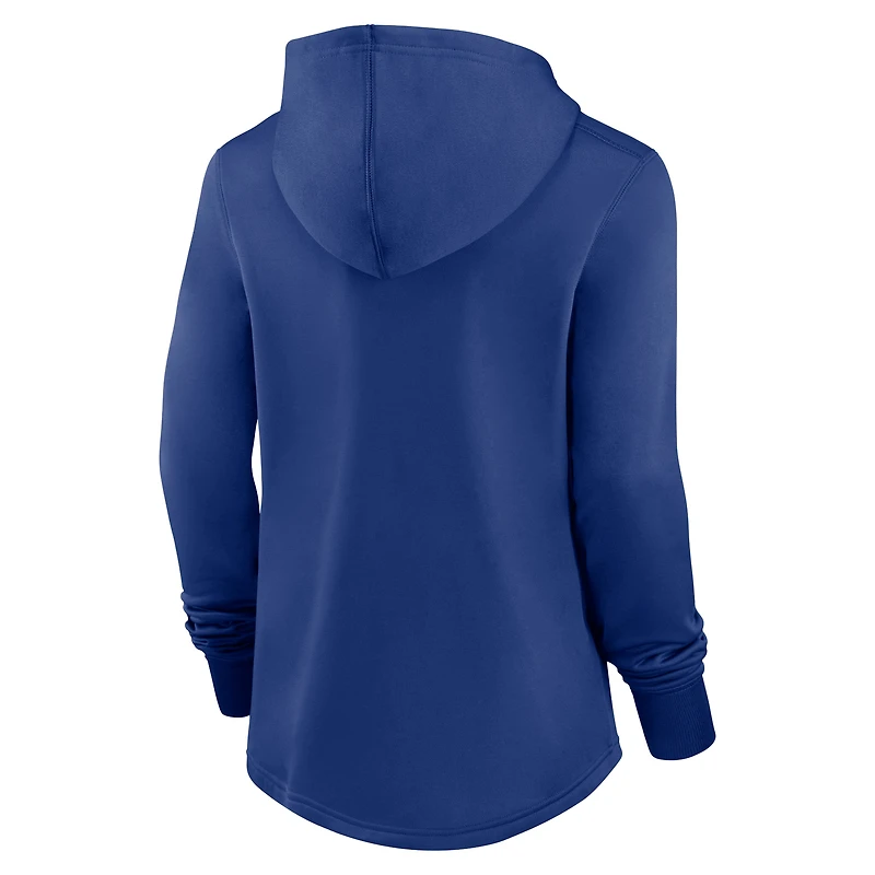Chandail à capuchon Performance d'avant-match Nike Royal Toronto Blue Jays pour femme