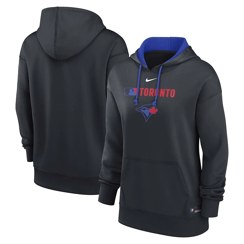 Sweat à capuche Nike Royal Toronto Blue Jays City Connect Authentic Collection Therma pour femme
