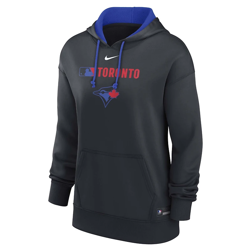 Sweat à capuche Nike Royal Toronto Blue Jays City Connect Authentic Collection Therma pour femme