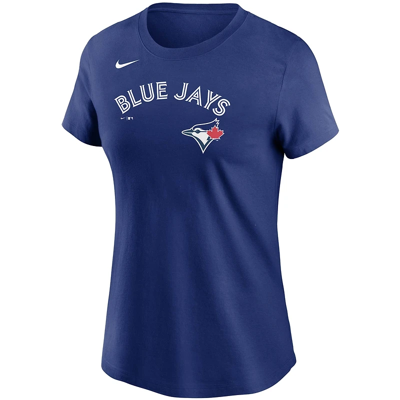 T-shirt Nike Vladimir Guerrero Jr. Royal Toronto Blue Jays pour femmes avec nom et numéro