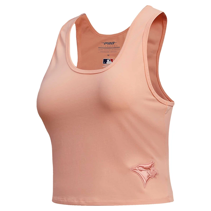 Women's Pro Standard Pink Toronto Blue Jays Neutral Fitted Racerback Tank Top