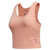 Women's Pro Standard Pink Toronto Blue Jays Neutral Fitted Racerback Tank Top