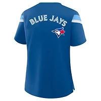 T-shirt à lacets bleu clair pour femme des Blue Jays de Toronto