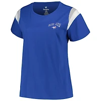 Profil pour femme Royal Toronto Blue Jays T-shirt à encolure dégagée grande taille
