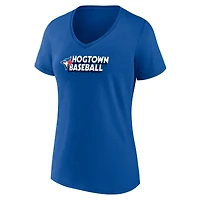 Women's  Royal Toronto Blue Jays Hogtown Baseball V-Neck T-Shirt