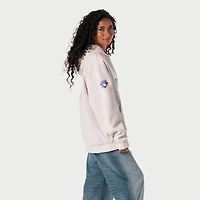 Sweat à capuche en velours côtelé crème The Wild Collective pour femmes, motif Blue Jays de Toronto