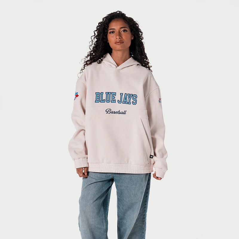 Women's The Wild Collective Cream Toronto Blue Jays Corduroy Hoodie