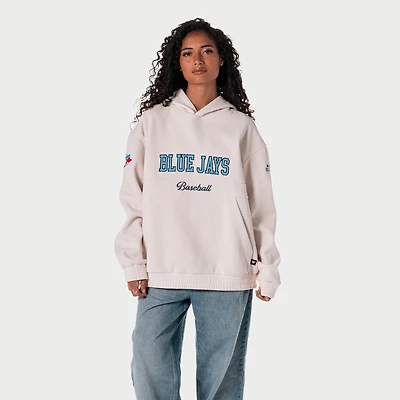 Women's The Wild Collective Cream Toronto Blue Jays Corduroy Hoodie