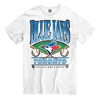 T-shirt droit blanc des Blue Jays de Toronto, taille 47, pour jeunes