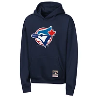 Youth Mitchell & Ness Navy Toronto Blue Jays Retro Logo Hoodie
