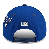 Casquette ajustable New Era 9FORTY pour jeunes Toronto Blue Jays 2025 Players Weekend, bleu marine/royal