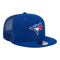 Casquette trucker snapback New Era Royal Toronto Blue Jays 9FIFTY pour jeunes
