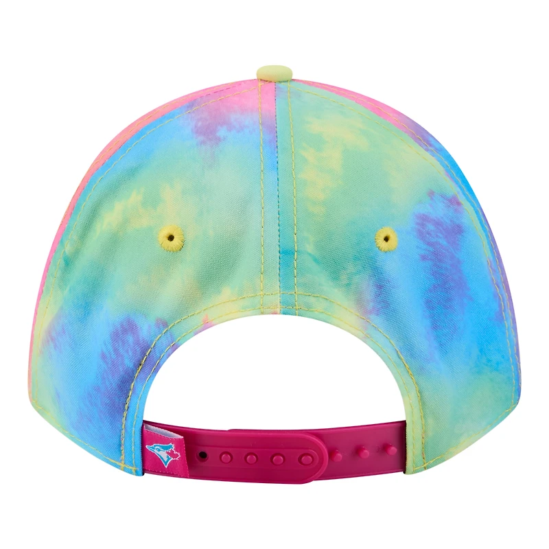 Youth New Era Toronto Blue Jays Tie Dye M-Crown 9FORTY Adjustable Hat