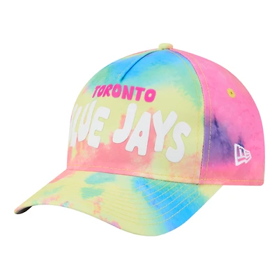 Casquette ajustable New Era Toronto Blue Jays Tie Dye M-Crown 9FORTY pour jeunes