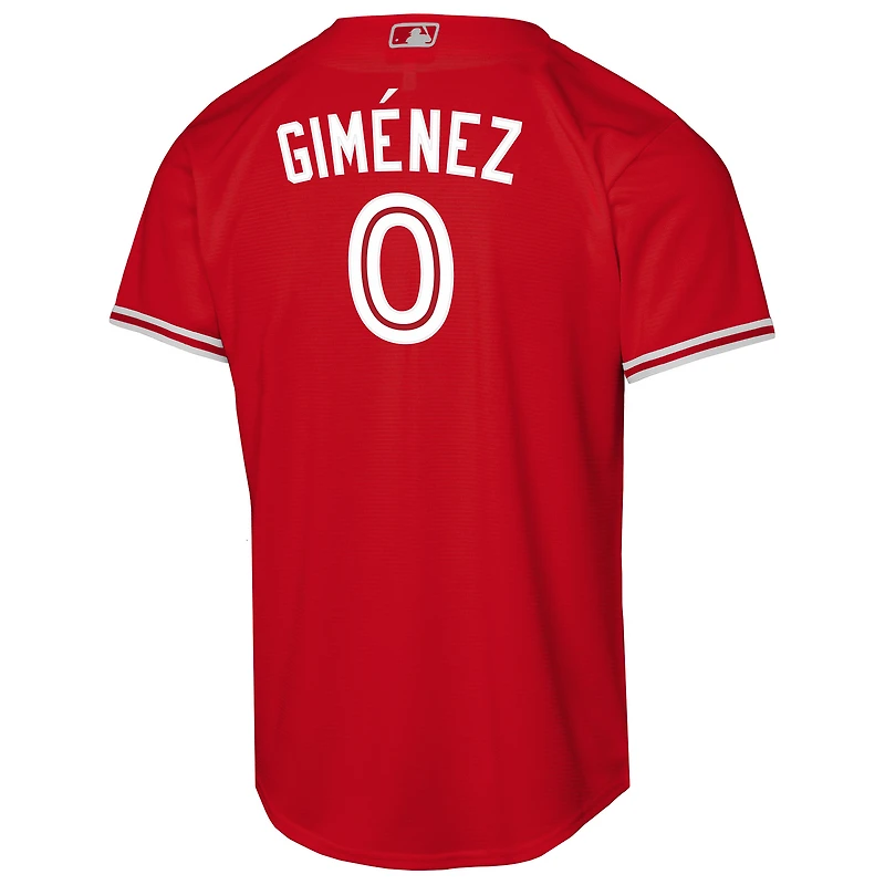 Youth Nike Andrés Giménez Red Toronto Blue Jays Canada Day Replica Jersey