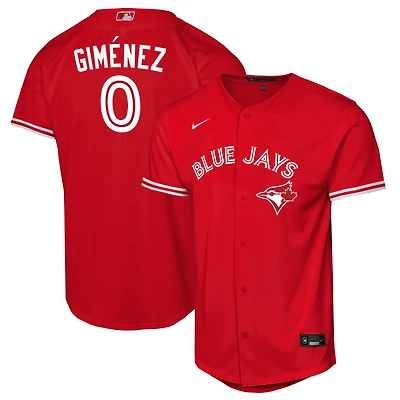Youth Nike Andrés Giménez Red Toronto Blue Jays Canada Day Replica Jersey