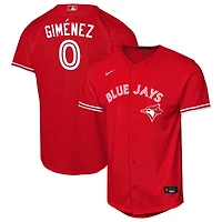 Youth Nike Andrés Giménez Red Toronto Blue Jays Canada Day Replica Player Jersey