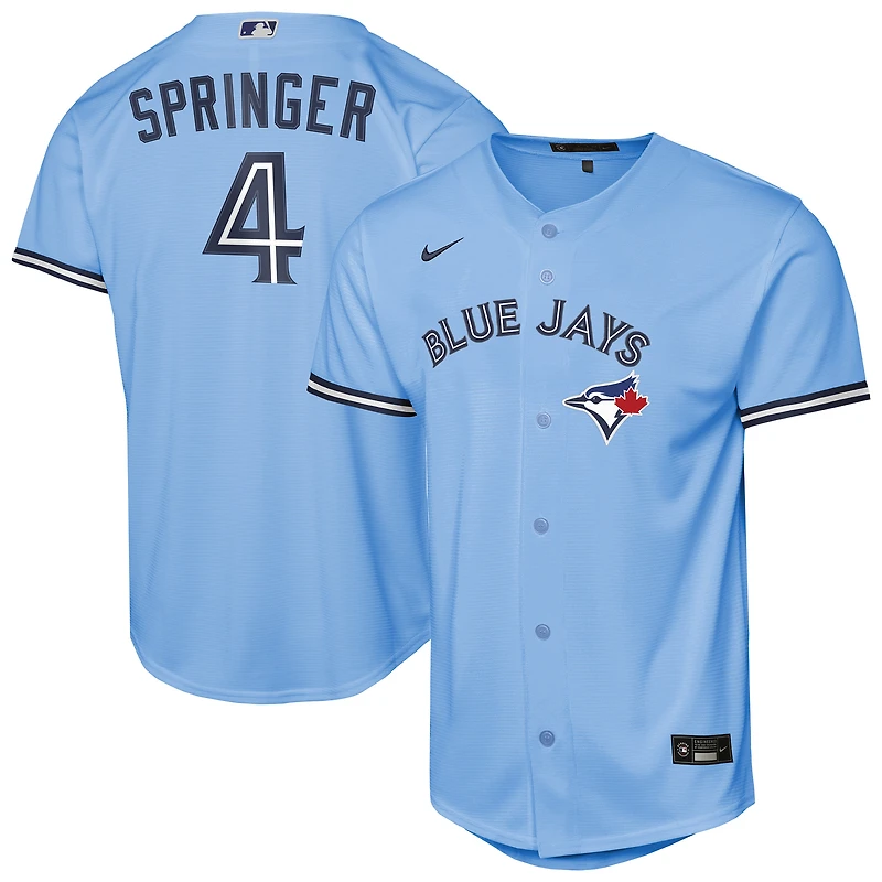 Youth Nike George Springer Powder Blue Toronto Jays Alternate Replica Jersey