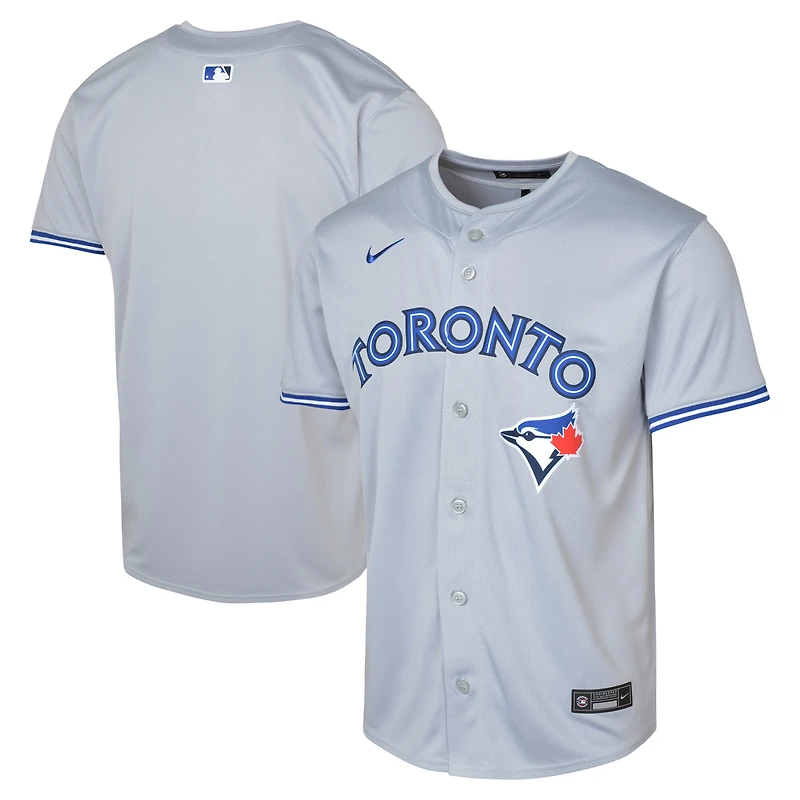 Maillot Nike gris pour jeune joueur des Blue Jays de Toronto Road Limited