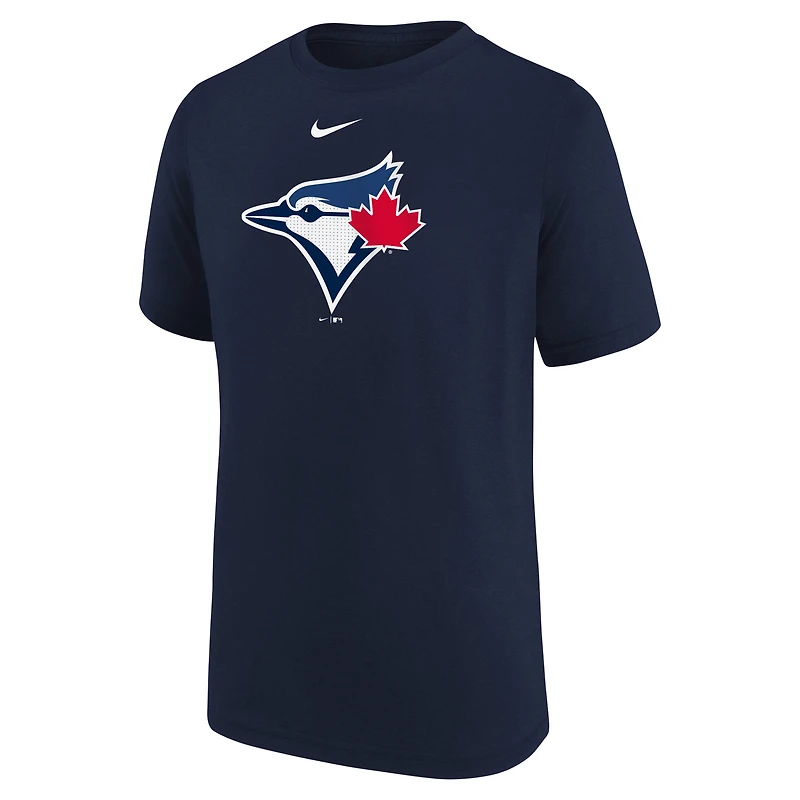 T-shirt de performance Nike bleu marine pour jeunes des Blue Jays Toronto Legend Fuse avec grand logo