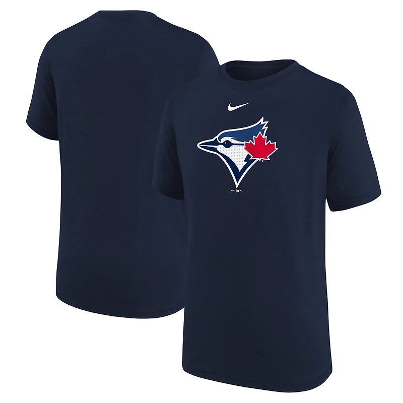 T-shirt de performance Nike bleu marine pour jeunes des Blue Jays Toronto Legend Fuse avec grand logo