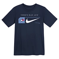 Youth Nike Navy Toronto Blue Jays Team Swoosh Lockup T-Shirt