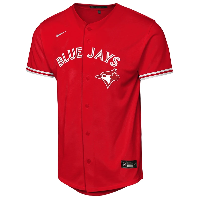 Maillot Nike rouge pour jeunes des Blue Jays de Toronto, réplique la fête du Canada