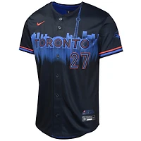 Maillot de joueur Nike Vladimir Guerrero Jr. pour jeunes des Blue Jays Toronto 2024 City Connect Limited, bleu marine